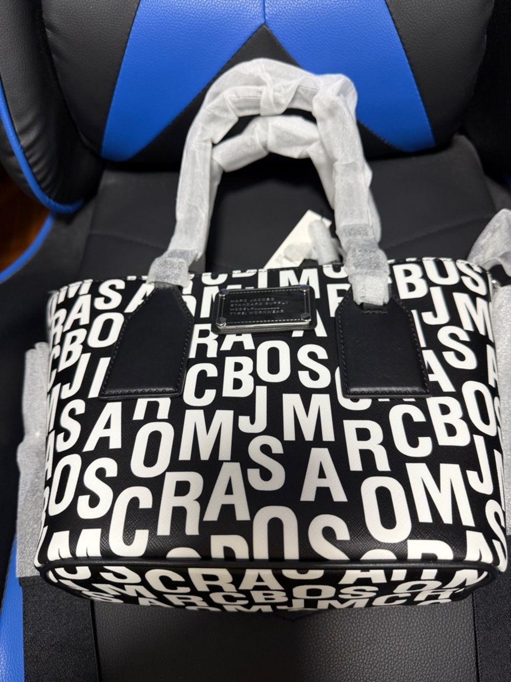 New Marc Jacobs Saffiano  monogram large tote crossbody handbag